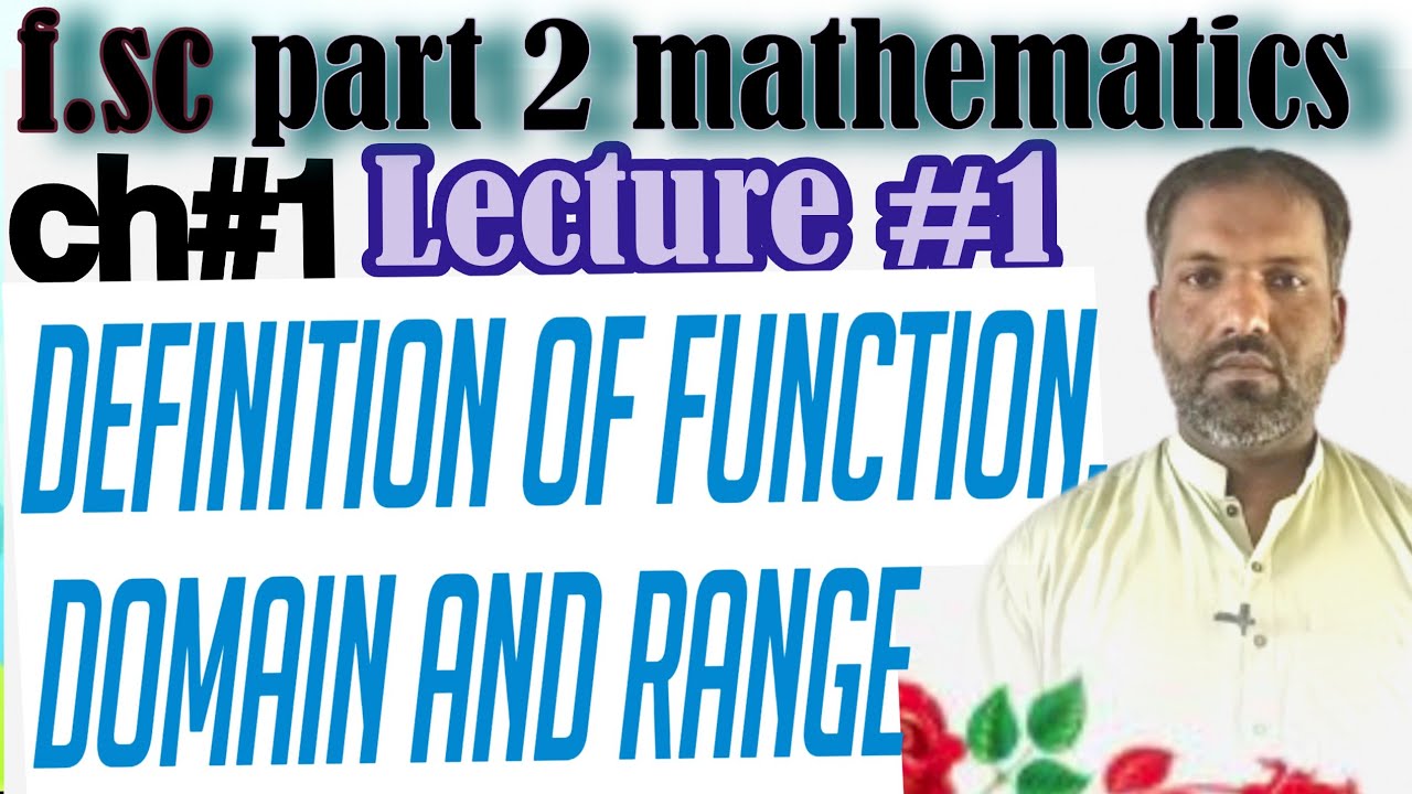 12th Math|Lect#1 definition of function,domain,range and notation of function in Urdu hindi