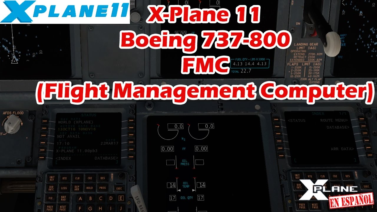 X-Plane 11 - B737-800 - FMC - Flight Management Computer