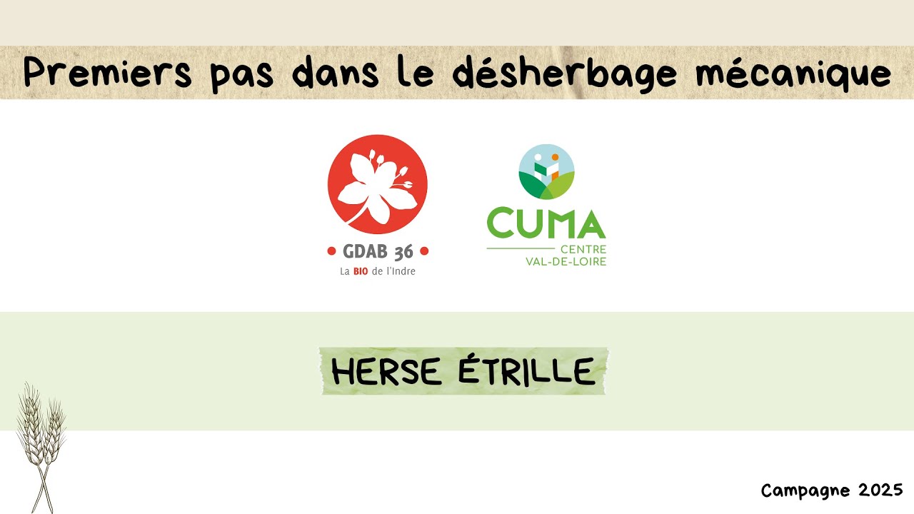 Premiers pas dans le désherbage mécanique - Épisode #1 : La herse étrille.