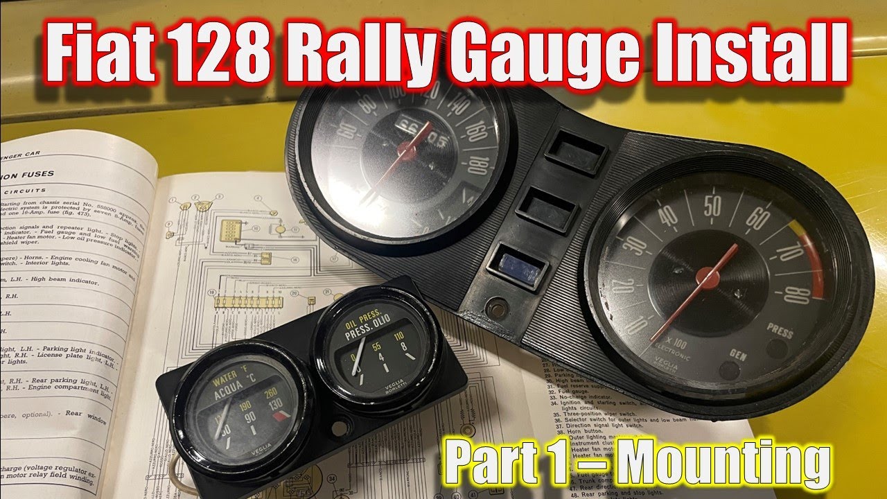 Installing 128 Rally Gauges into the Fiat Project Car - Part 1