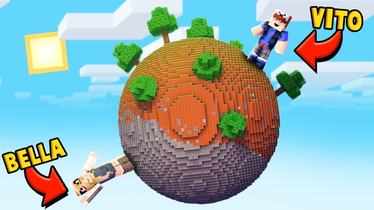 MINECRAFT Ale Cały Świat Jest Okrągłą PLANETĄ | Vito i Bella