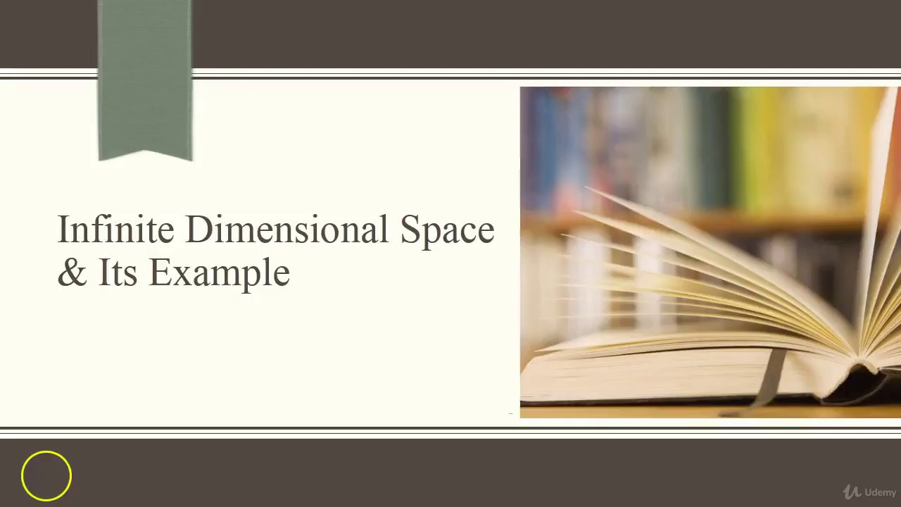Example of Infinite Dimensional Spaces in Linear Algebra and Geometry