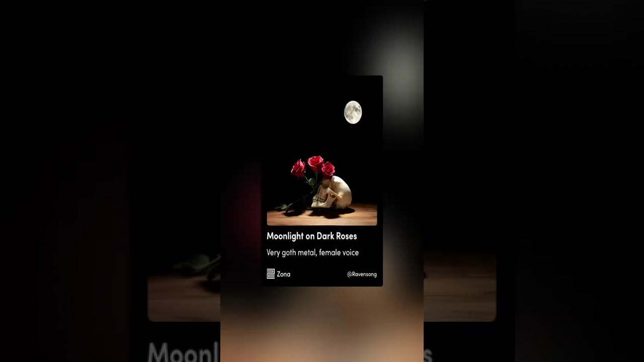 Moonlight on Dark Roses