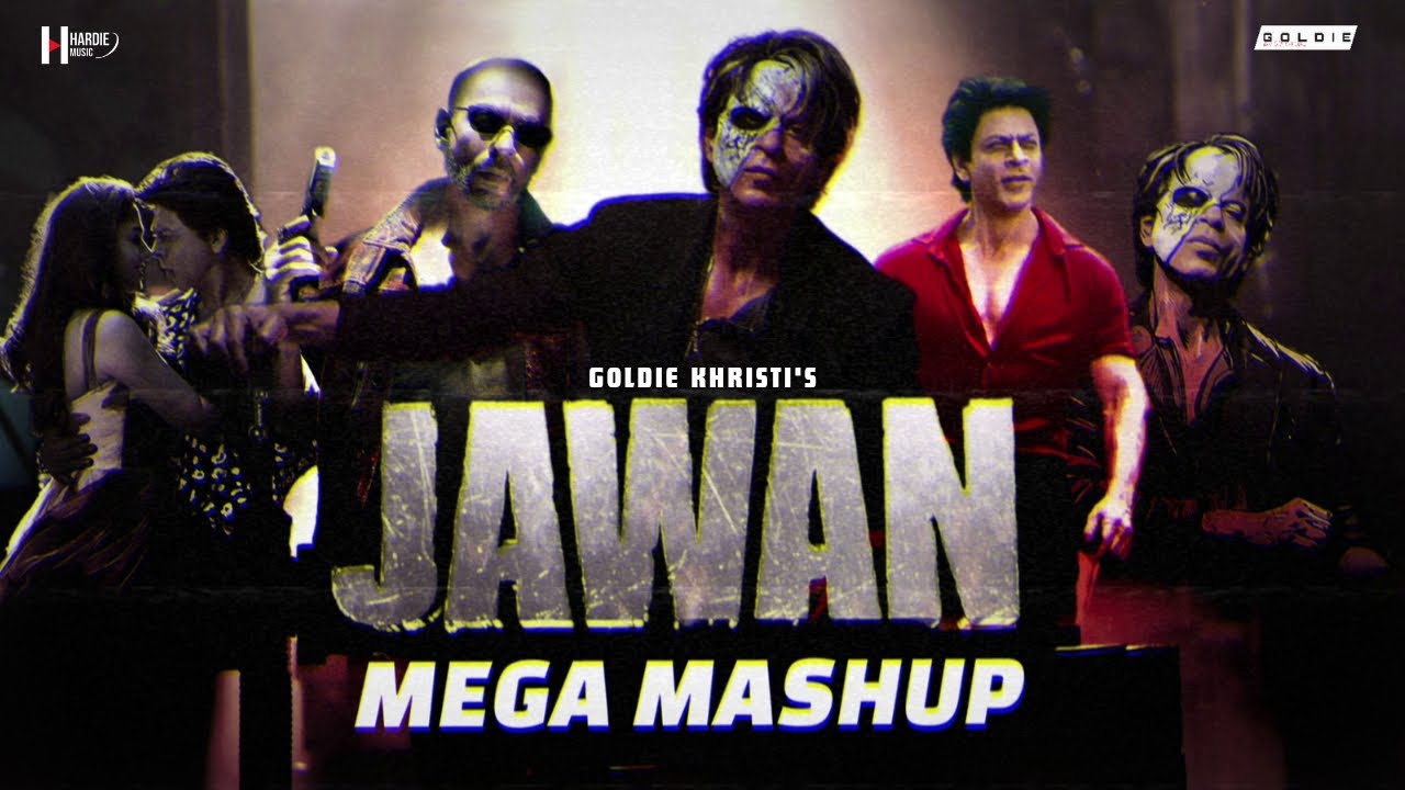 JAWAN Mega Mix | Goldie Khristi | Chaleya X Farata X Ramaiya Vastavaiya X BGM | Kavindu Visuals