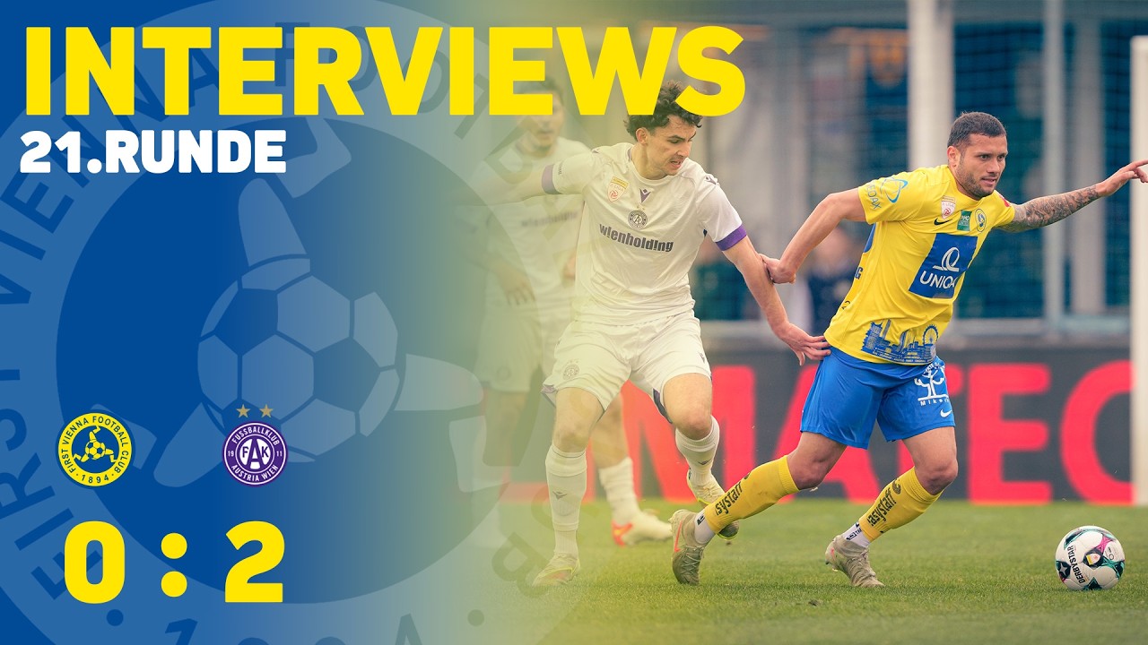 ADMIRAL 2. Liga I 21. Runde I Interviews | First Vienna FC 1894 vs. Young Violets Austria Wien