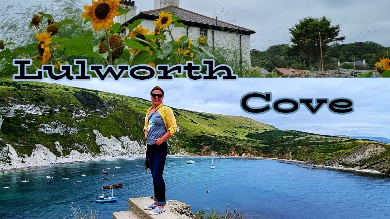 Lulworth Cove in Dorset. We walk to the cove - stunning views and a beautiful picturesque village
