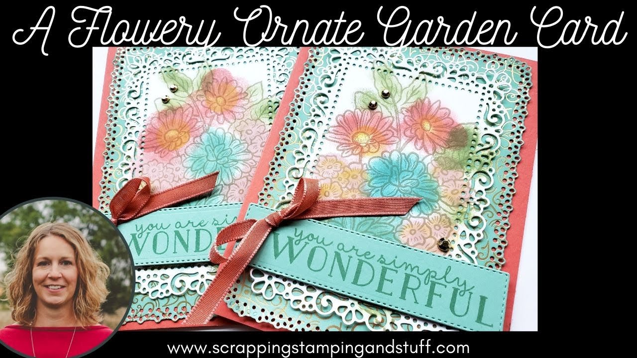 #82 Stamping Technique - Color An Image Quickly Using Sponges, and Introduction to Ornate Garden
