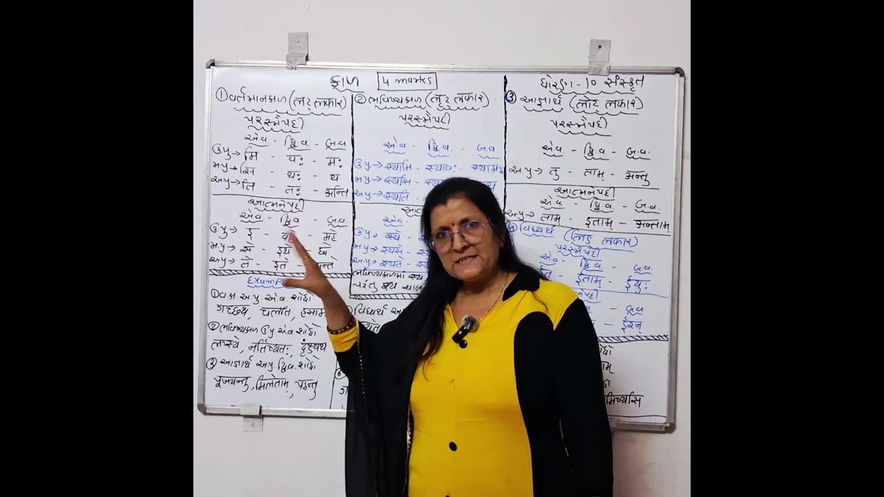 Lecture-2 SANSKRIT KAAL ( TENSES) 9th & 10th std. EXPLANATION  IN AN EASY WAY - BY CHANDRIKA PATEL 