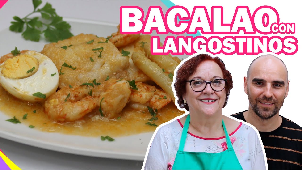 BACALAO CON LANGOSTINOS | Receta de NAVIDAD