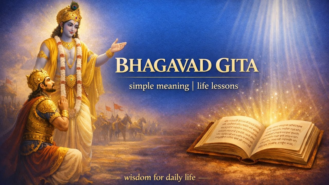 अध्याय [2] : श्लोक [25-26] | भगवद गीता | Bhagavad Gita | #krishna #bhagavadgita #pavitrapath 
