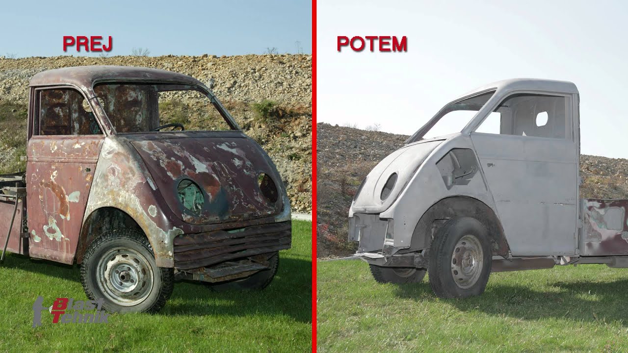 Peskanje starodobnika - vozilo DKW