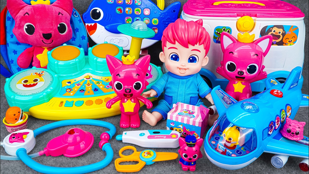 Satisfying Unboxing & Review Miniature Pinkfong Doctor Playset | ASMR