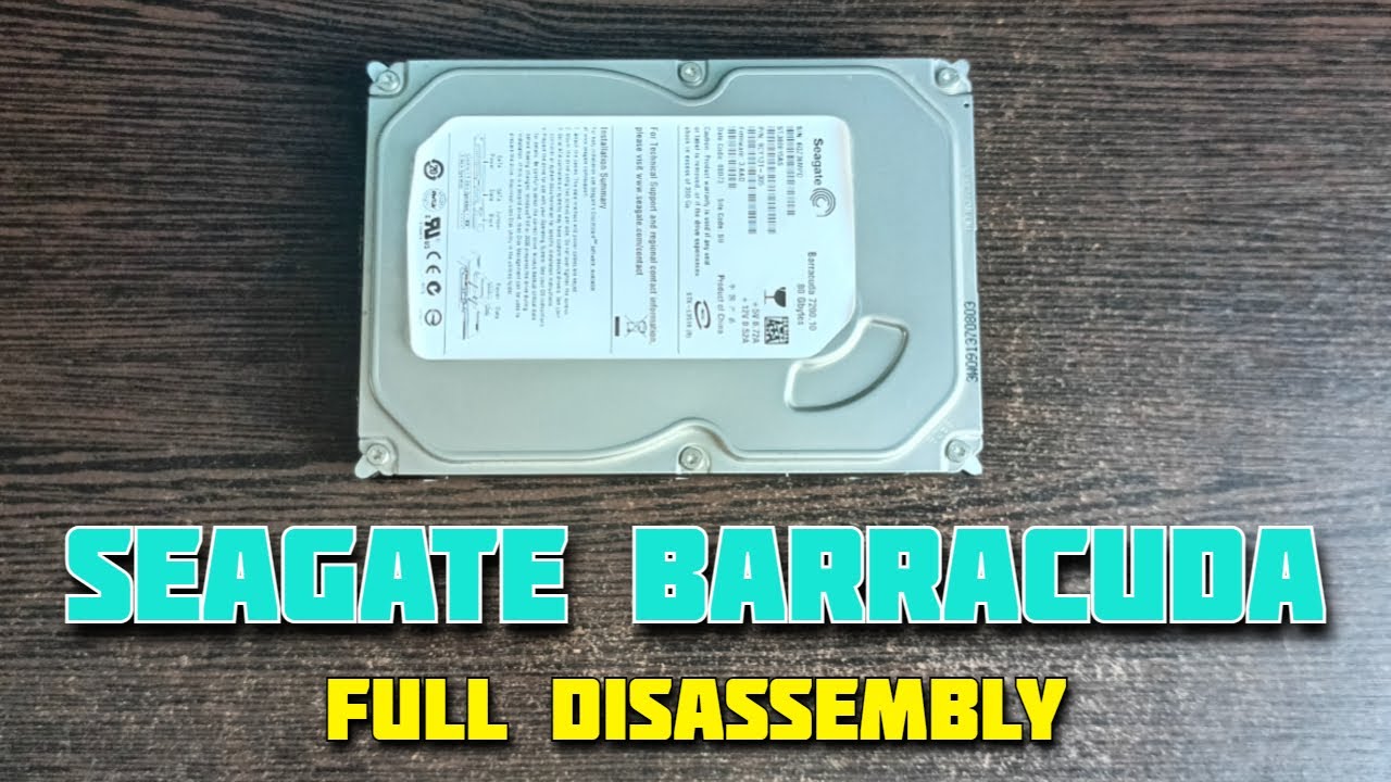 Full Disassembly of Seagate BarraCuda HDD