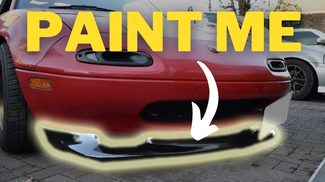 How to Paint ANY Polyurethane Front Lip/Splitter