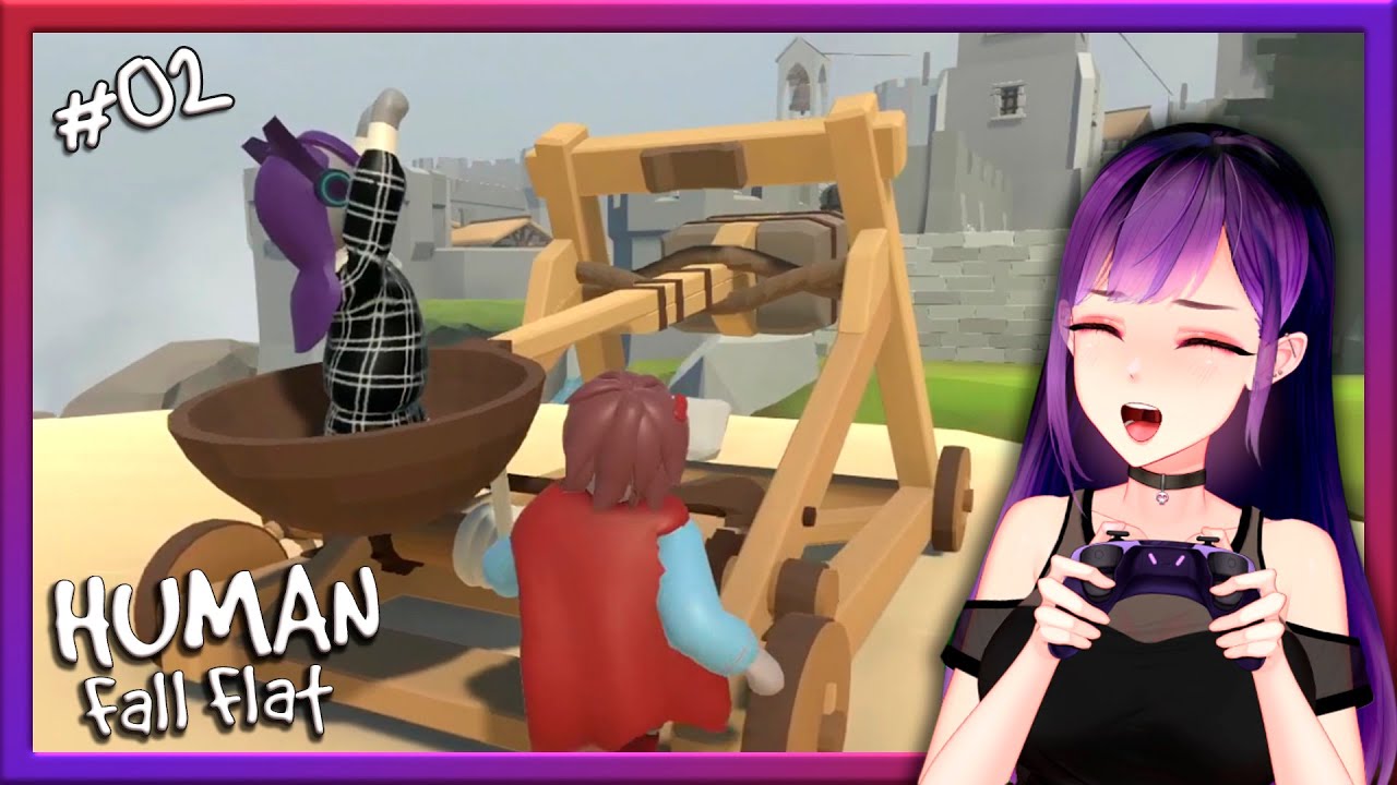 💕 Momentos divertidos jugando en pareja a Human Fall Flat 💕 (castillo medieval) #Darzy #TeamGritón