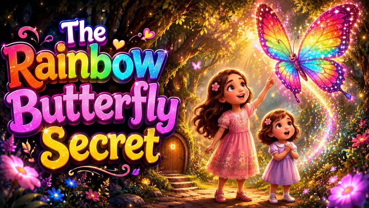 The Rainbow Butterfly Secret ! English animated story #storyaura 