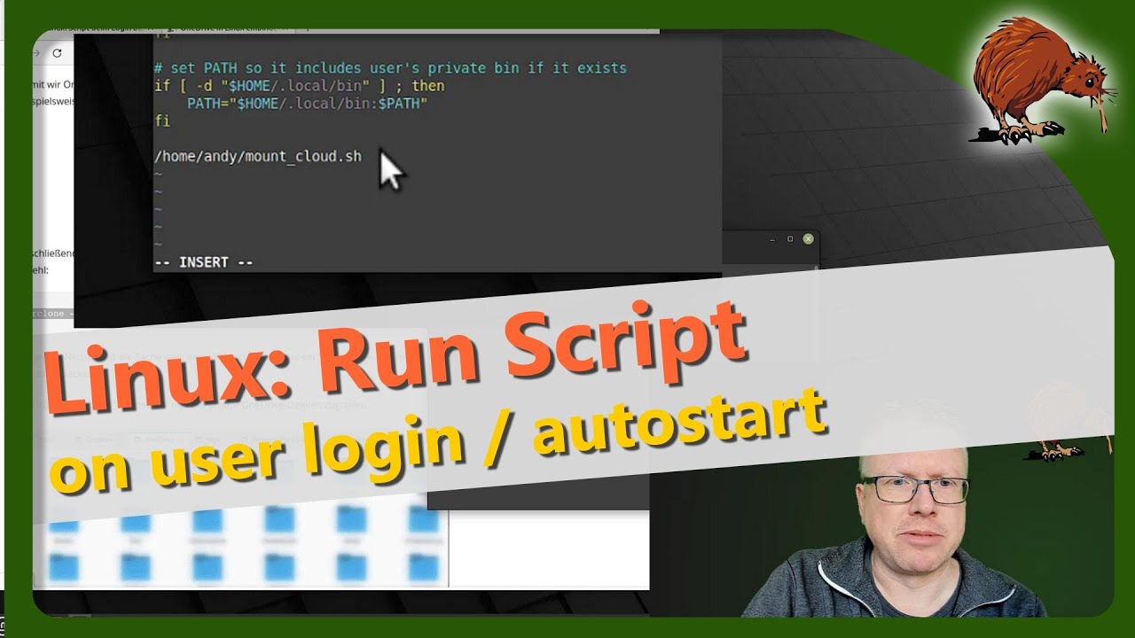 Linux: Execute script on login