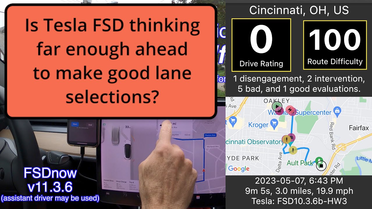 Tesla FSD back-to-back poor lane selections analyzed. [0/100]