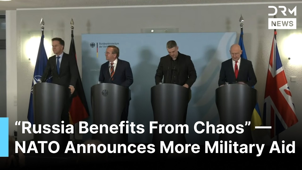 FULL PRESSER: NATO, UK, Germany FMs Announce Massive Military Aid for Ukraine at Berlin Talks | AC1G
