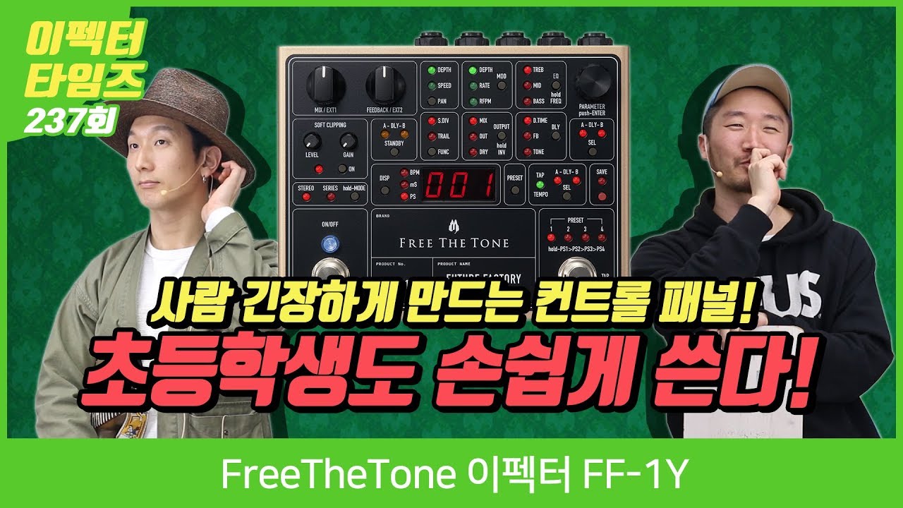 FreeTheTone 이펙터 FUTURE FACTORY RF Phase Modulation Delay FF-1Y