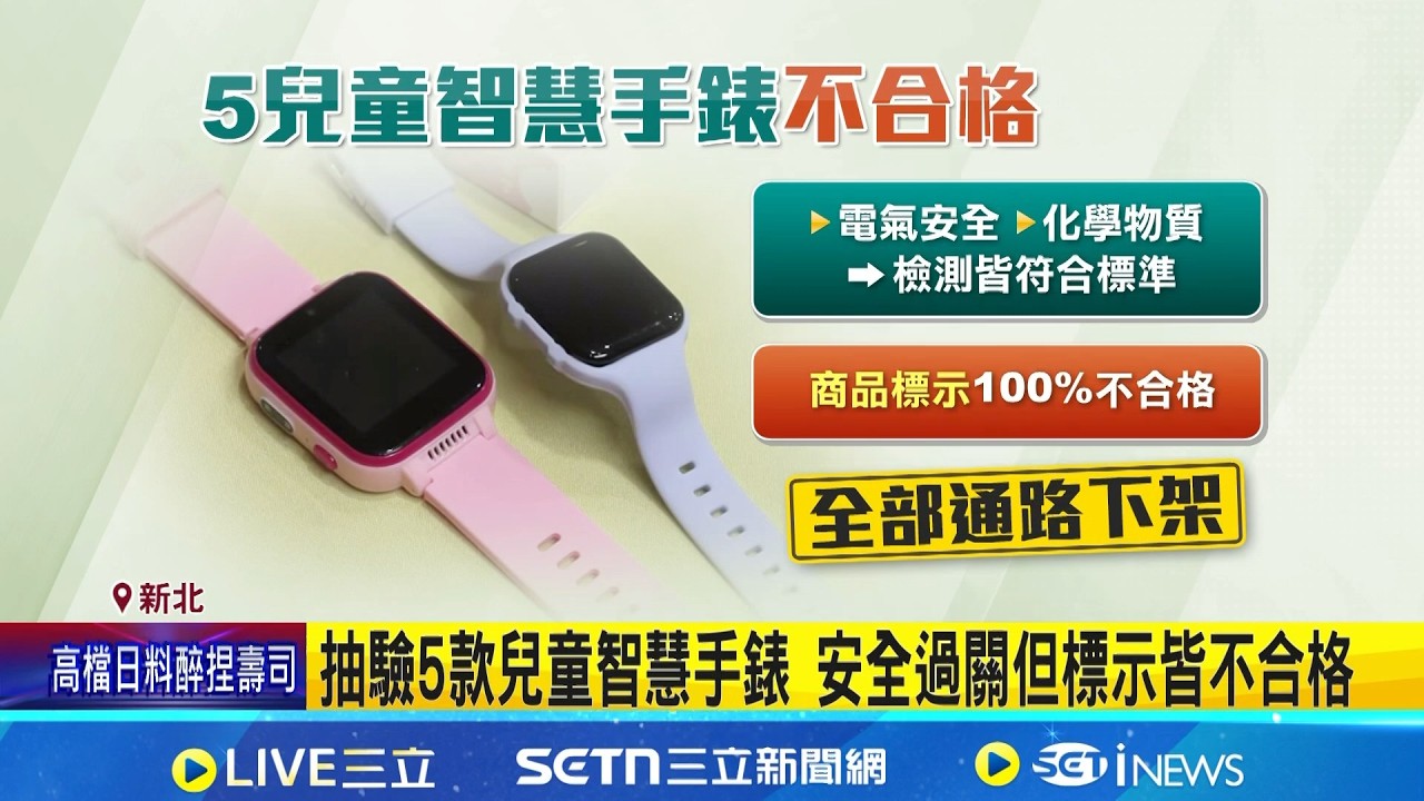抽驗5款兒童智慧手錶 安全過關但標示皆不合格 5款兒童智慧錶標示出包 消保官:已要求限期改善｜記者 張浩譯 王浩原 何孟哲 林意芸｜新聞一把抓20260402｜三立新聞台