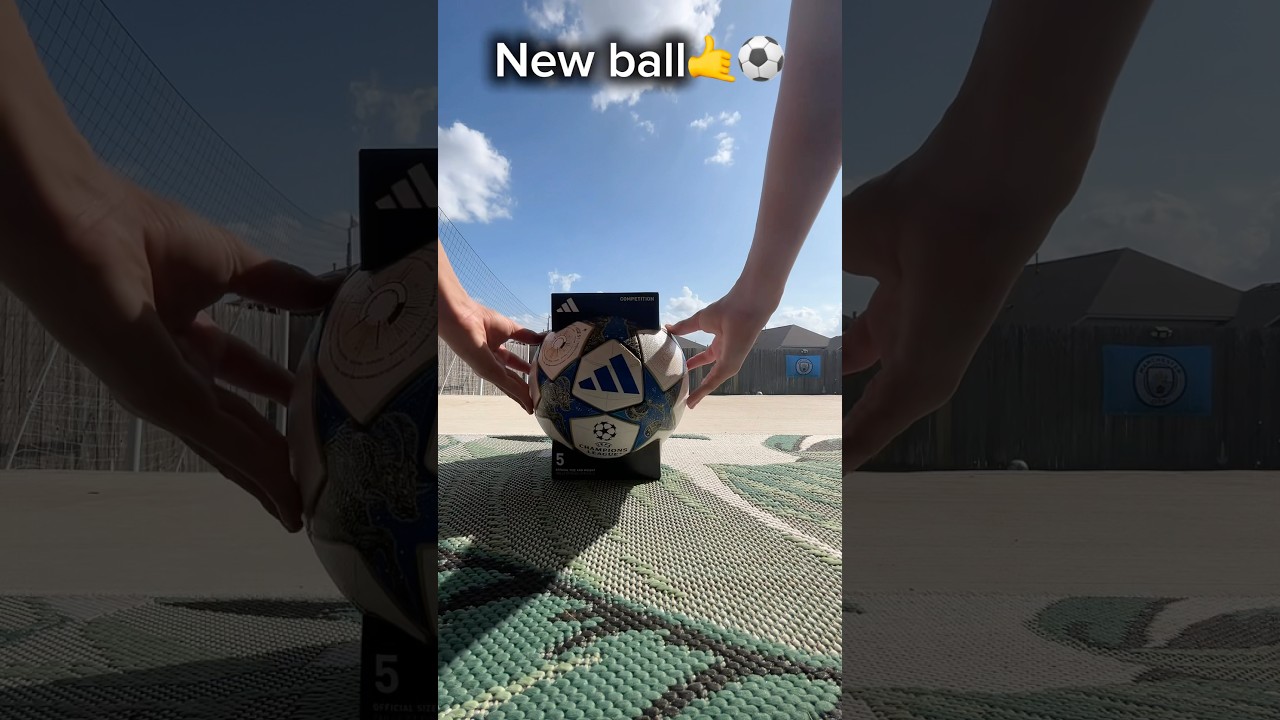 New ball from dicks sporting goods #football #championsleague #fyp #shorts