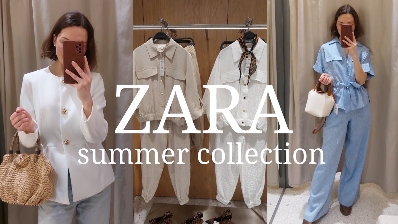 Летняя коллекция ZARA, натуральные ткани, обзор новинок и примерка 🖤