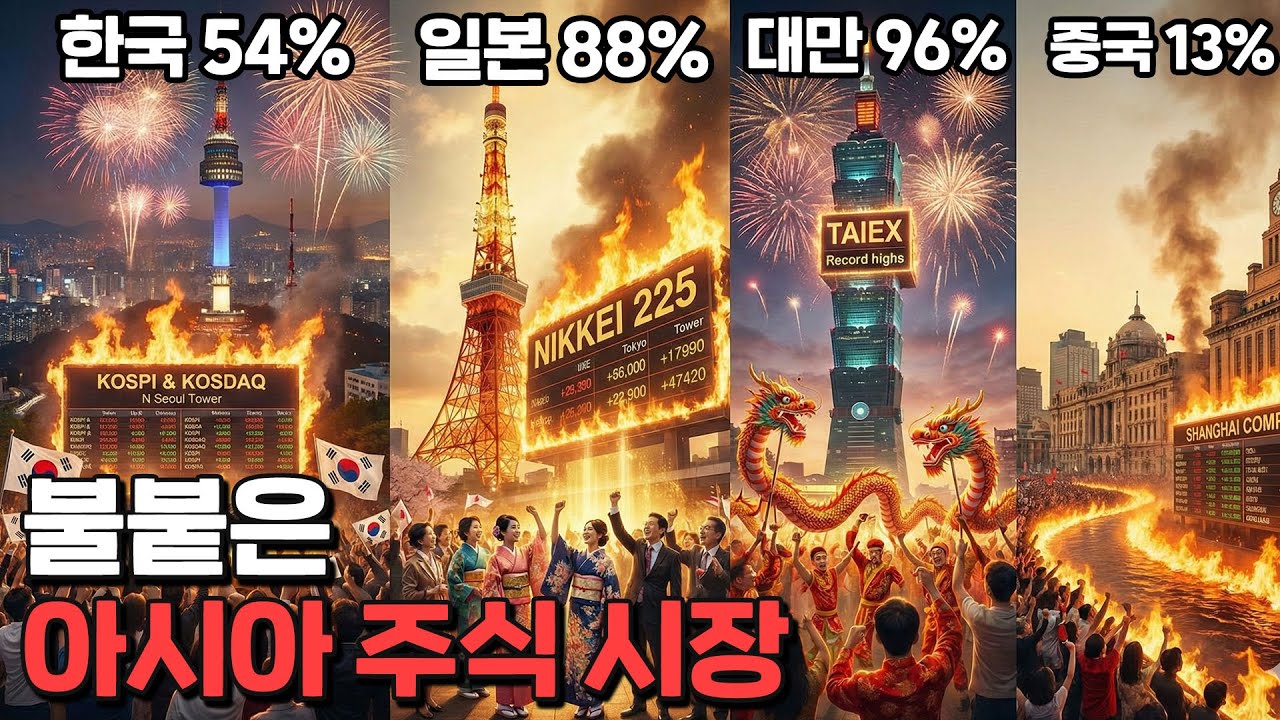 코스피 4,904 ! 뜨거운 아시아 주식 시장