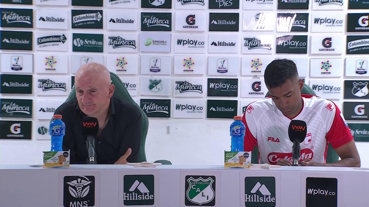 Rueda de prensa de Santa Fe tras su partido con Cali