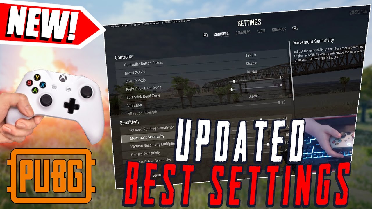 *UPDATED* BEST NEW SETTINGS on PUBG CONSOLE XBOX PS5 PS4