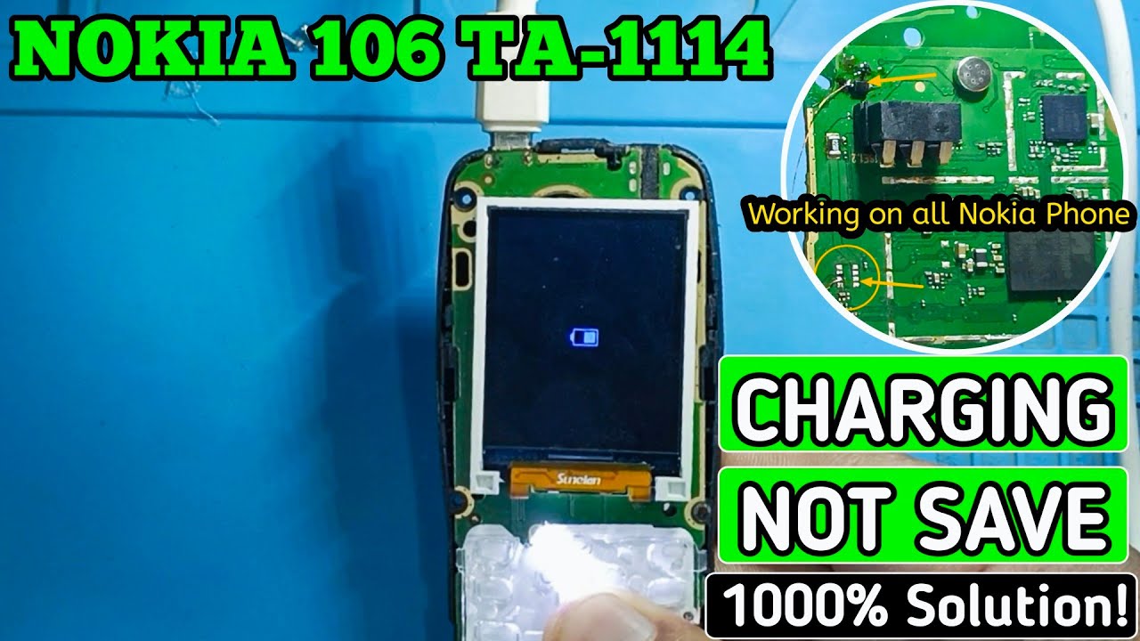 NOKIA 106 Charging not save solution | All Nokia Fake Charging 100% Solution !