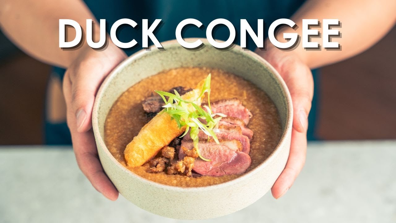 Homemade Duck Congee | Duck 3 Ways in One Bowl