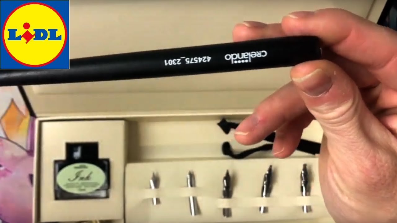Je teste le set de Calligraphie Crelando de chez LIDL