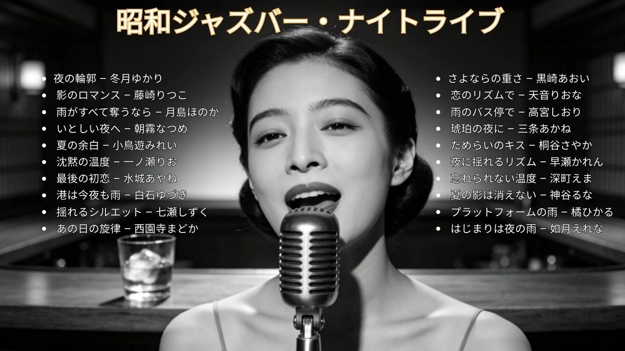 昭和の夜に寄り添う 🎷 久保田利伸・サザン・杏里・安全地帯 名曲ジャズカバー集