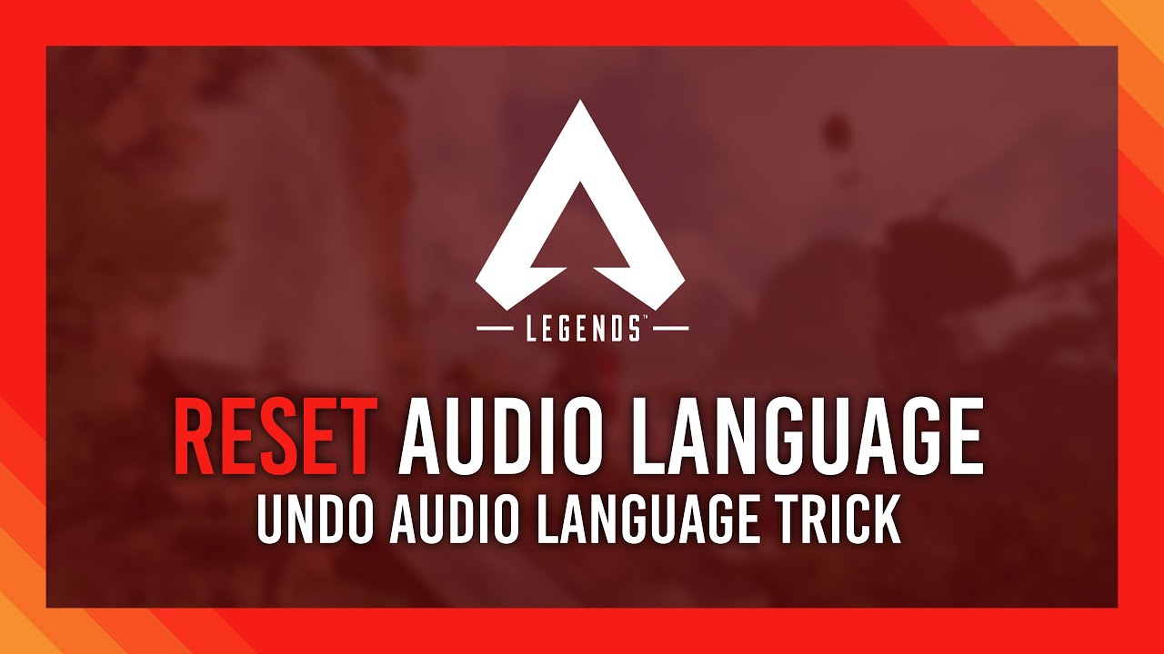 Change language back to default/English | Apex Japanese/Audio language