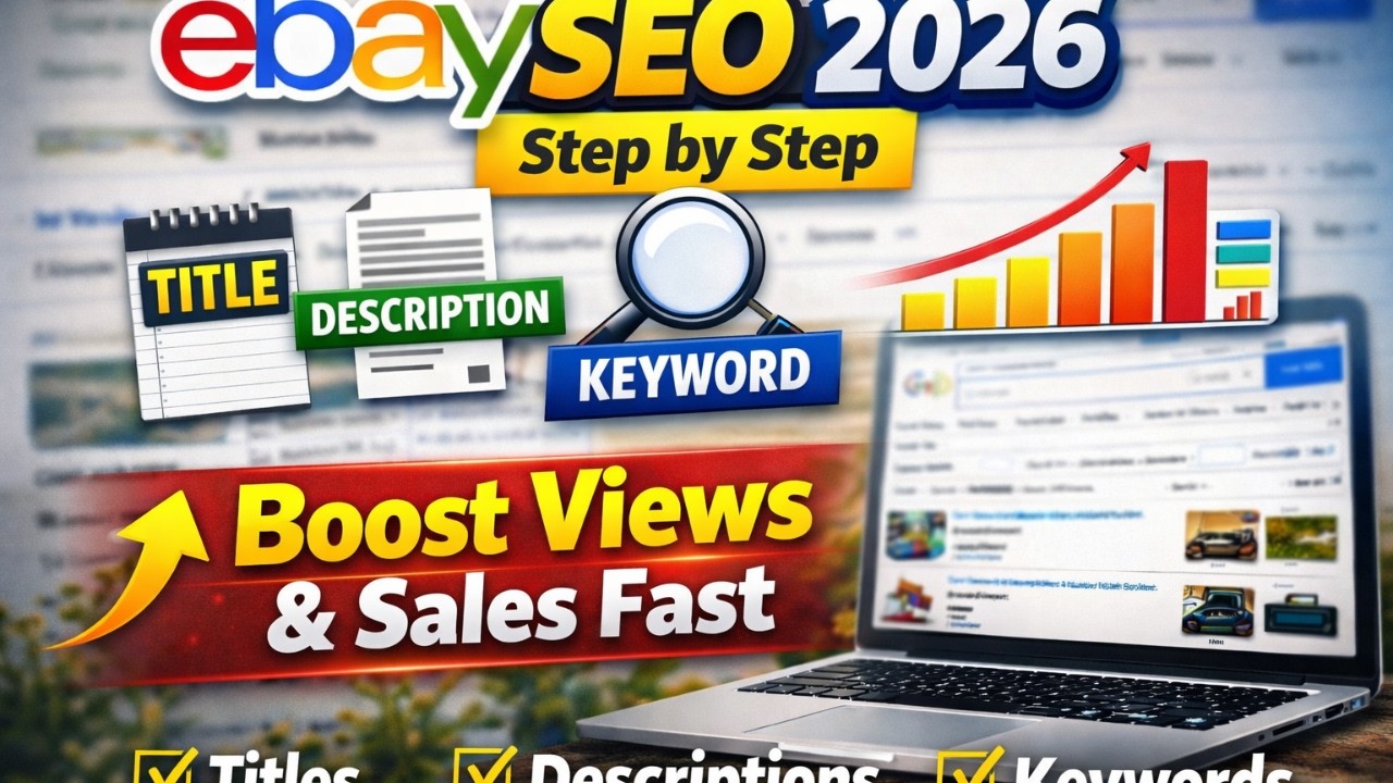 eBay Listing SEO 2026 &ndash; Step by Step Guide to Write Perfect Titles, Descriptions & Keywords.