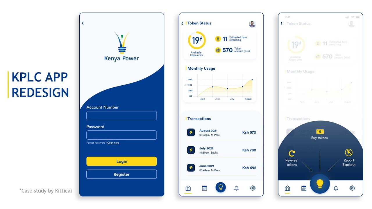 KPLC App Redesign by Kitticai