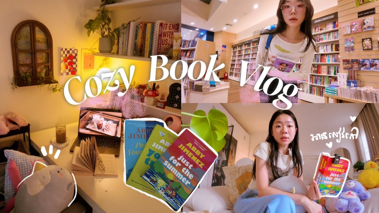 Cozy book vlog ☕️☔️📖| Introvert Diaries💌 | Somaneth Seung