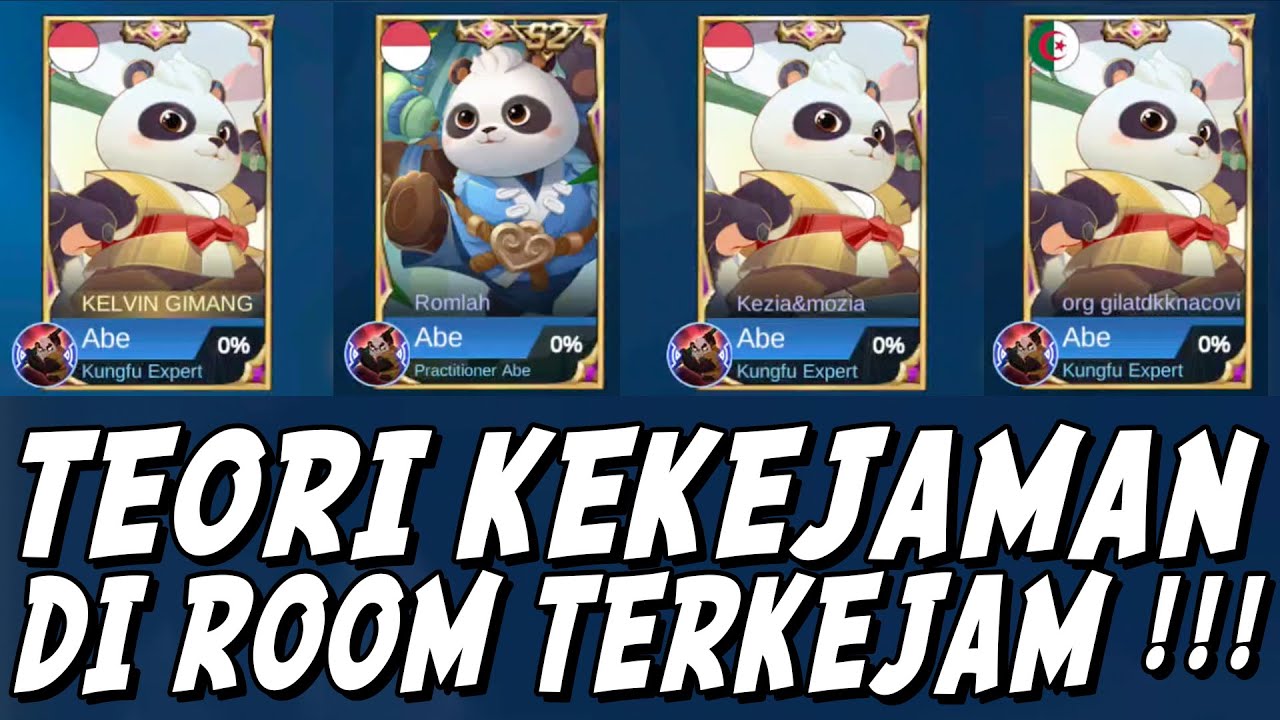 TEORI KEKEJAMAN ABE 3 KANGKUNG DI ROOM TERKEJAM ! 4 ORANG MAIN ABE 3 COY !!! GILAAAA !!!