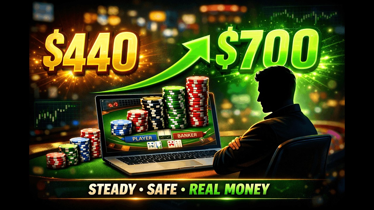 Building a Bankroll ($440 to $700) Playing Online Baccarat For Real Money With a Steady Safe System