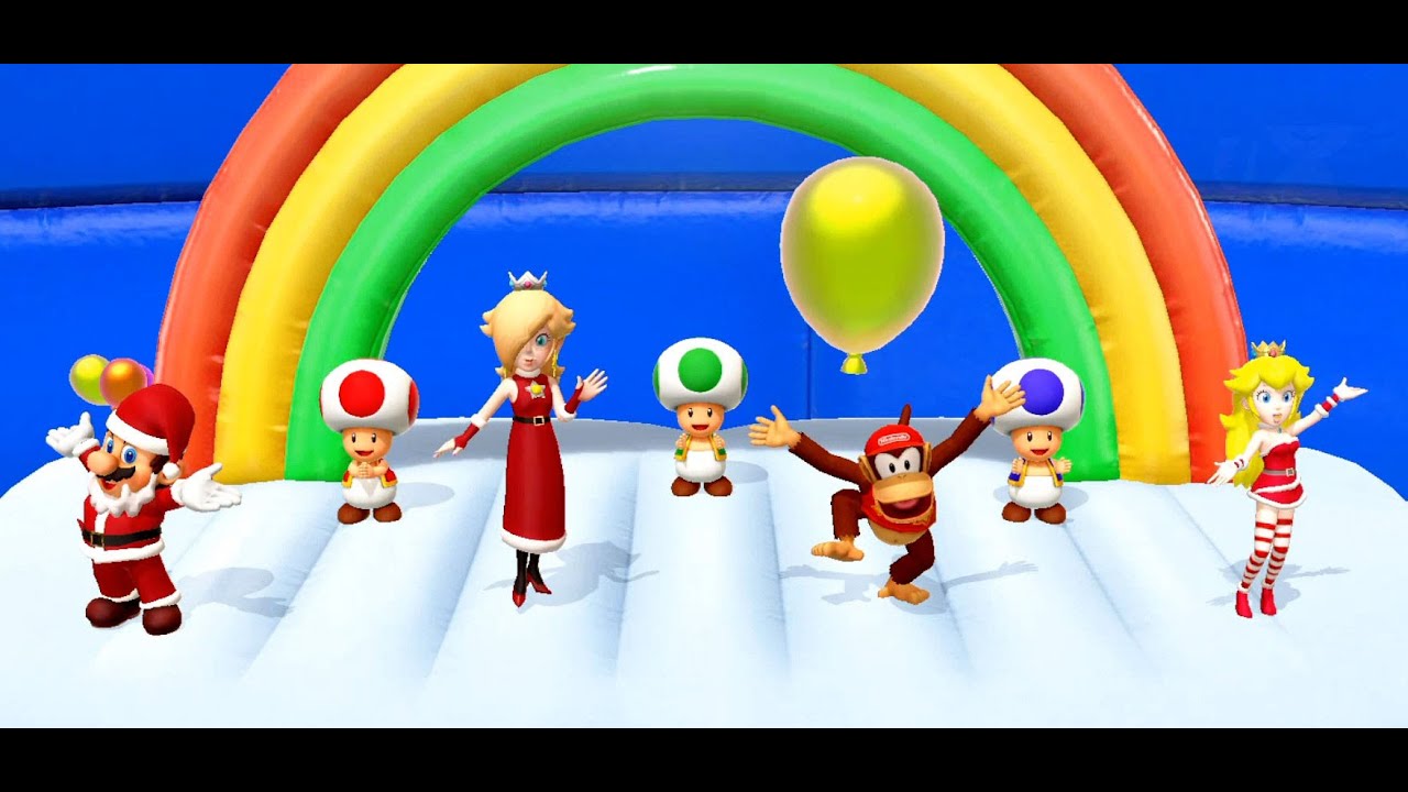 [Super Mario Party] Mario vs Rosalina vs Diddy Kong vs Peach (COM Ultimate Master)