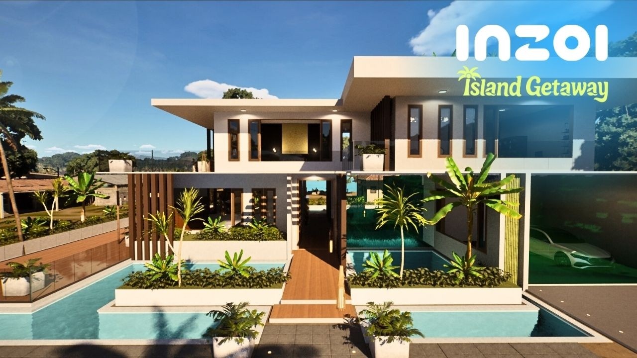 inZOI Cahaya Beach House Speed Build: Island Getaway!