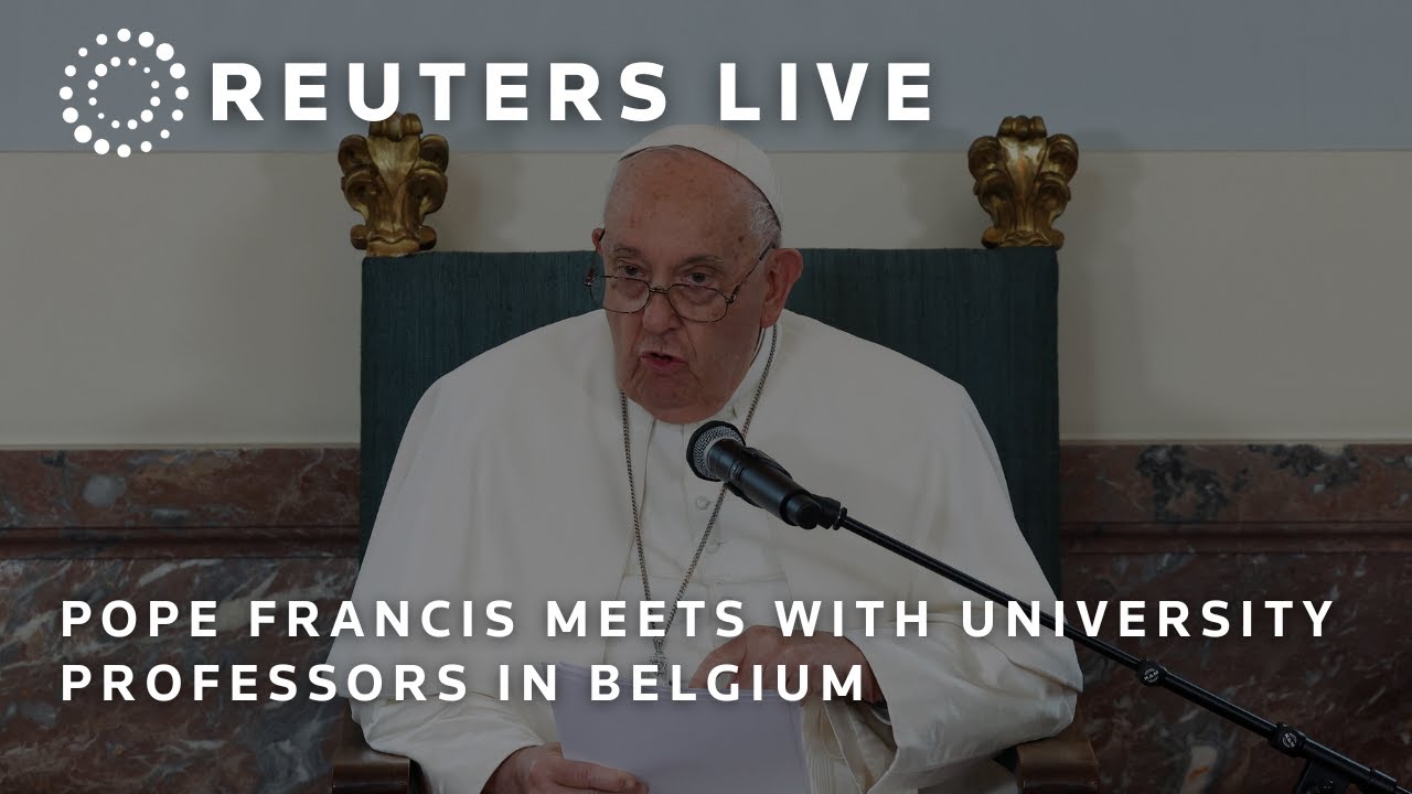 LIVE: Pope Francis meets with university professors in Belgium