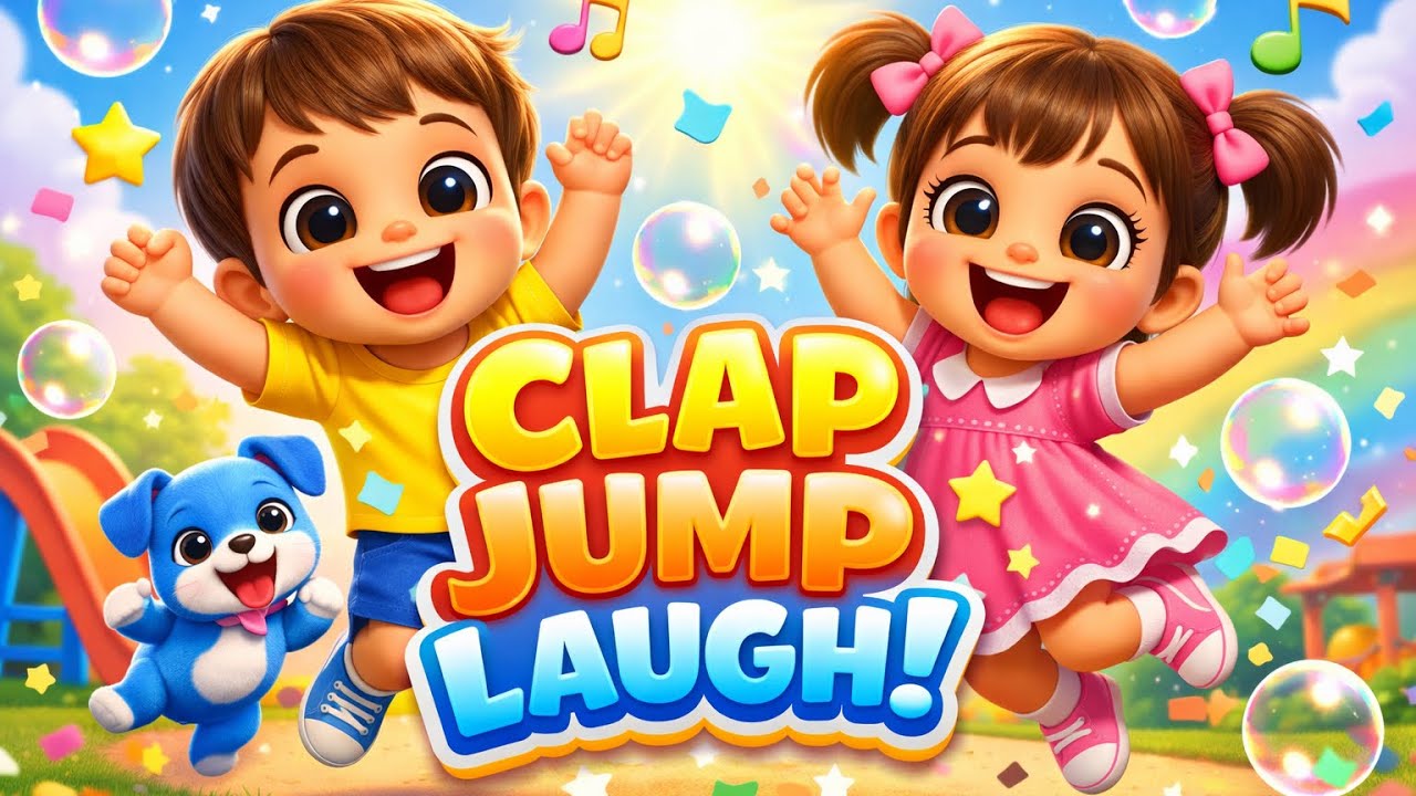 Clap Jump Laugh Kids Song | Fun Toddler Nursery Rhyme