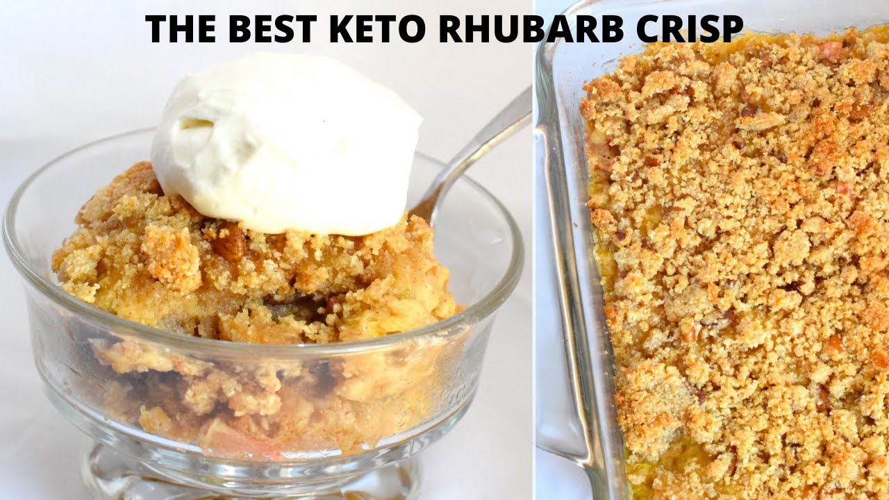 Keto Rhubarb Crisp | The Best Keto Rhubarb Crisp Recipe