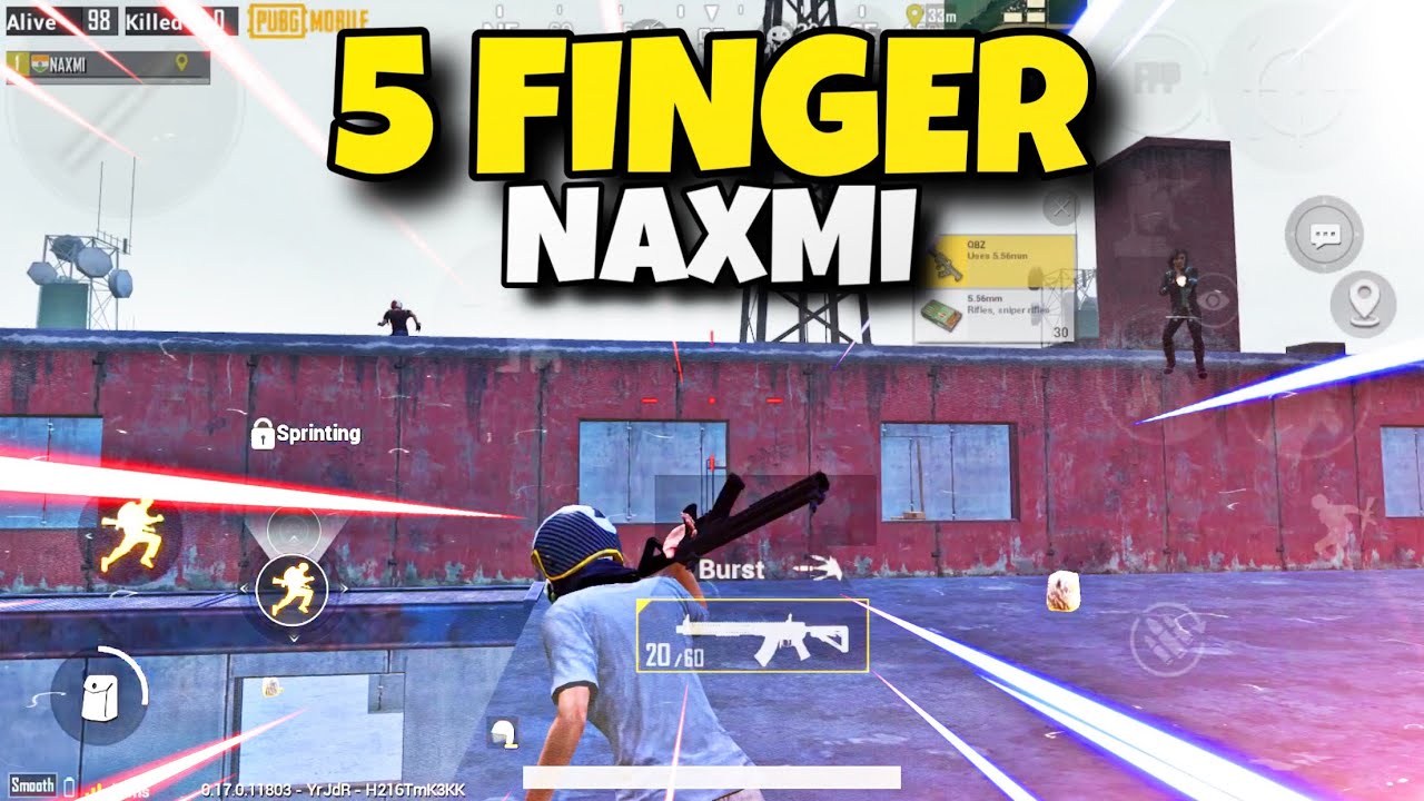 NAXMI 5 FINGER MONTAGE!! | PUBG MOBILE