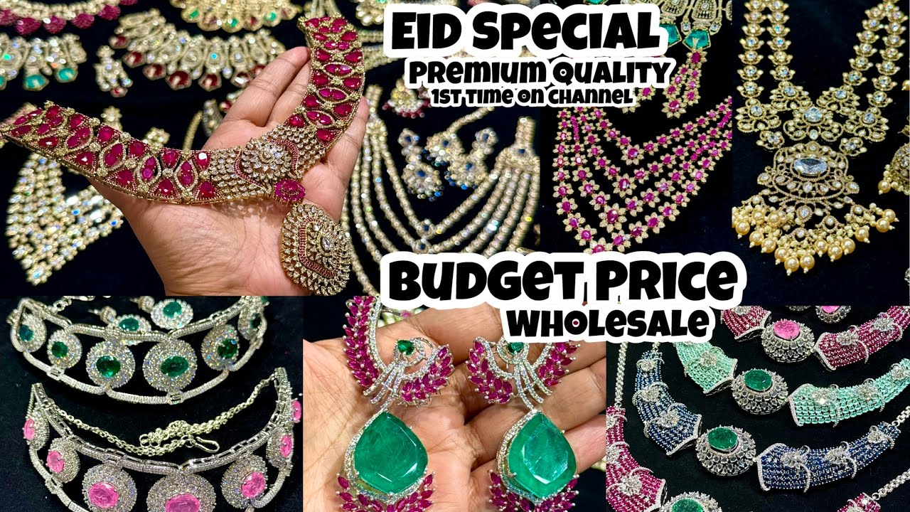 Eid Exclusive: Unique Moissanite, Doublet, Kundan, Polki Bridal Jewellery Wholesale Market in Indian