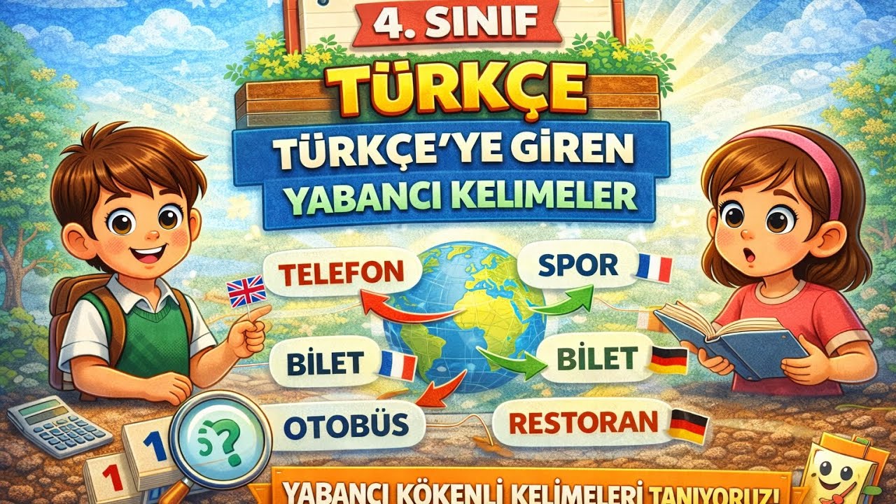 4.Sınıf Türkçe-Dil Bilgisi=Türkçe'ye Giren Yabancı Kelimeler