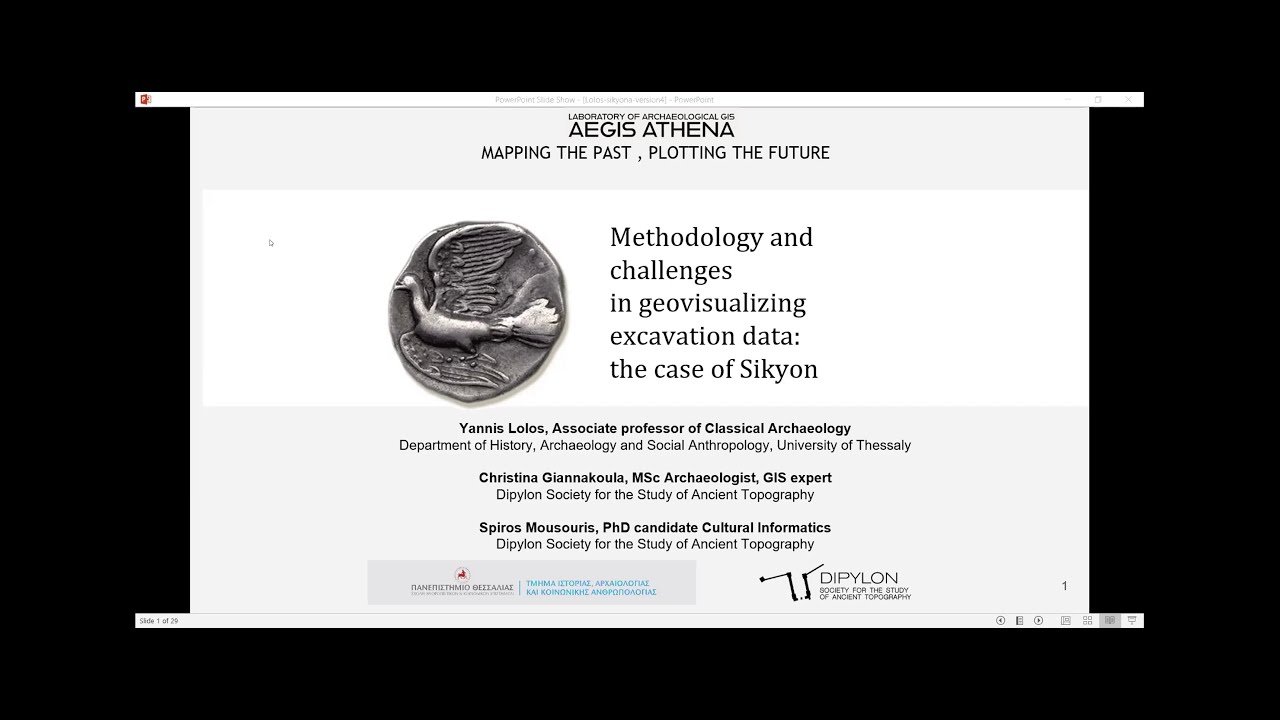 6. Methodology and challenges in geovisualizing excavation data: the case of Sikyon