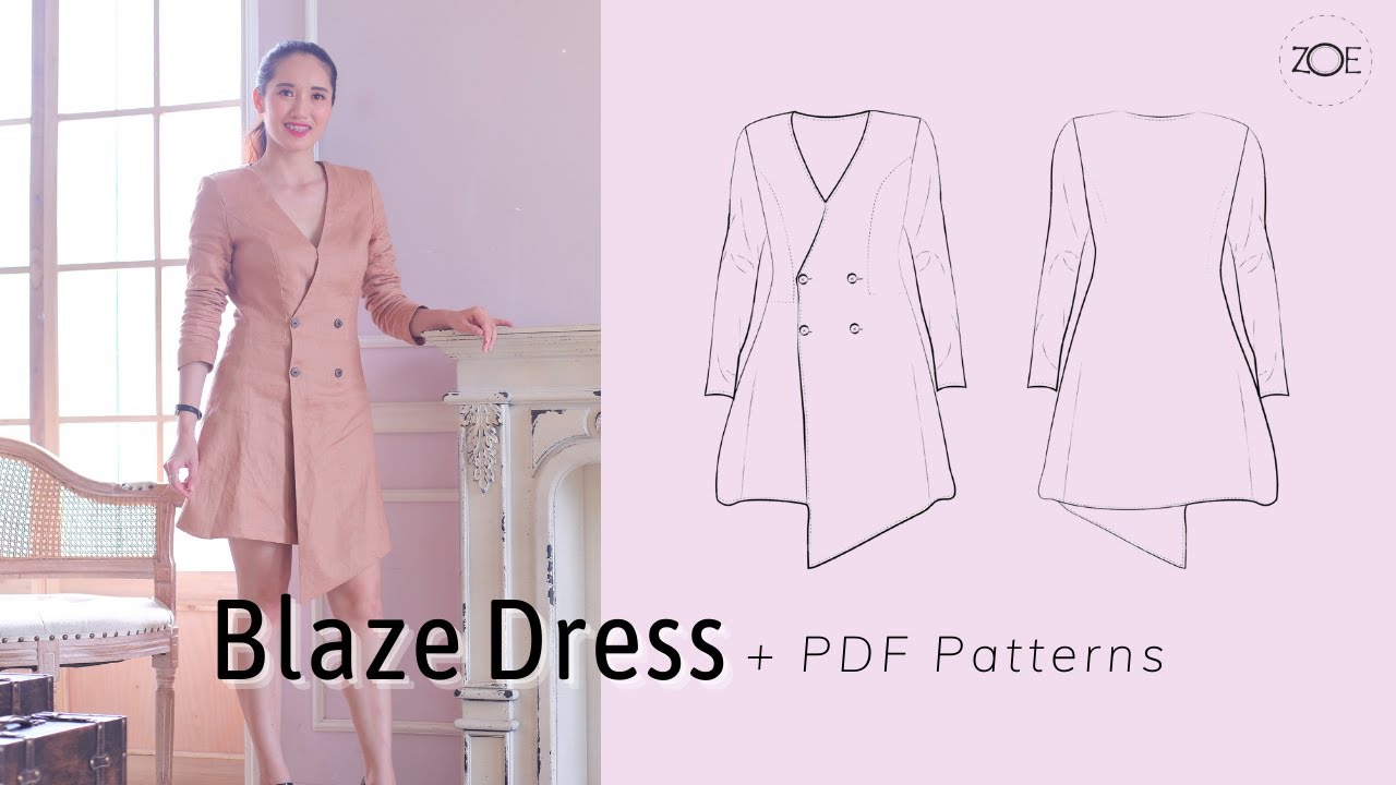Blazer Dress + PDF Sewing Pattern | Zoe DIY